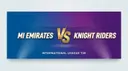 MI Emirates vs KnightRiders T20 at Zayed Cricket Stadium | Match Preview & Fantasy Prediction