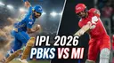 PBKS vs MI IPL 2026 Match Preview: Fantasy Tips, Pitch Report & Playing XI