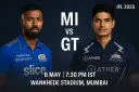 IPL 2025 Clash: MI vs GT at Wankhede – Pitch Report, Stats & Fantasy Insights