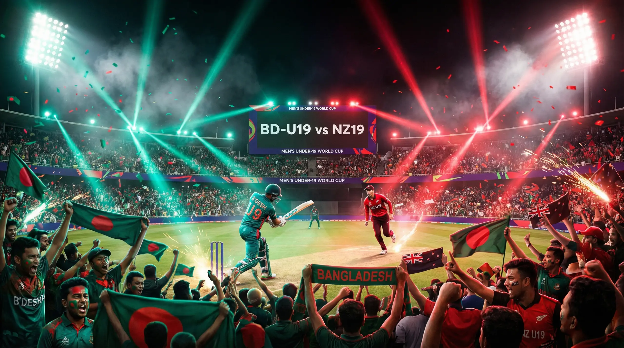 BD-U19 vs NZ19: Young Tigers Face Kiwis in Bulawayo Opener