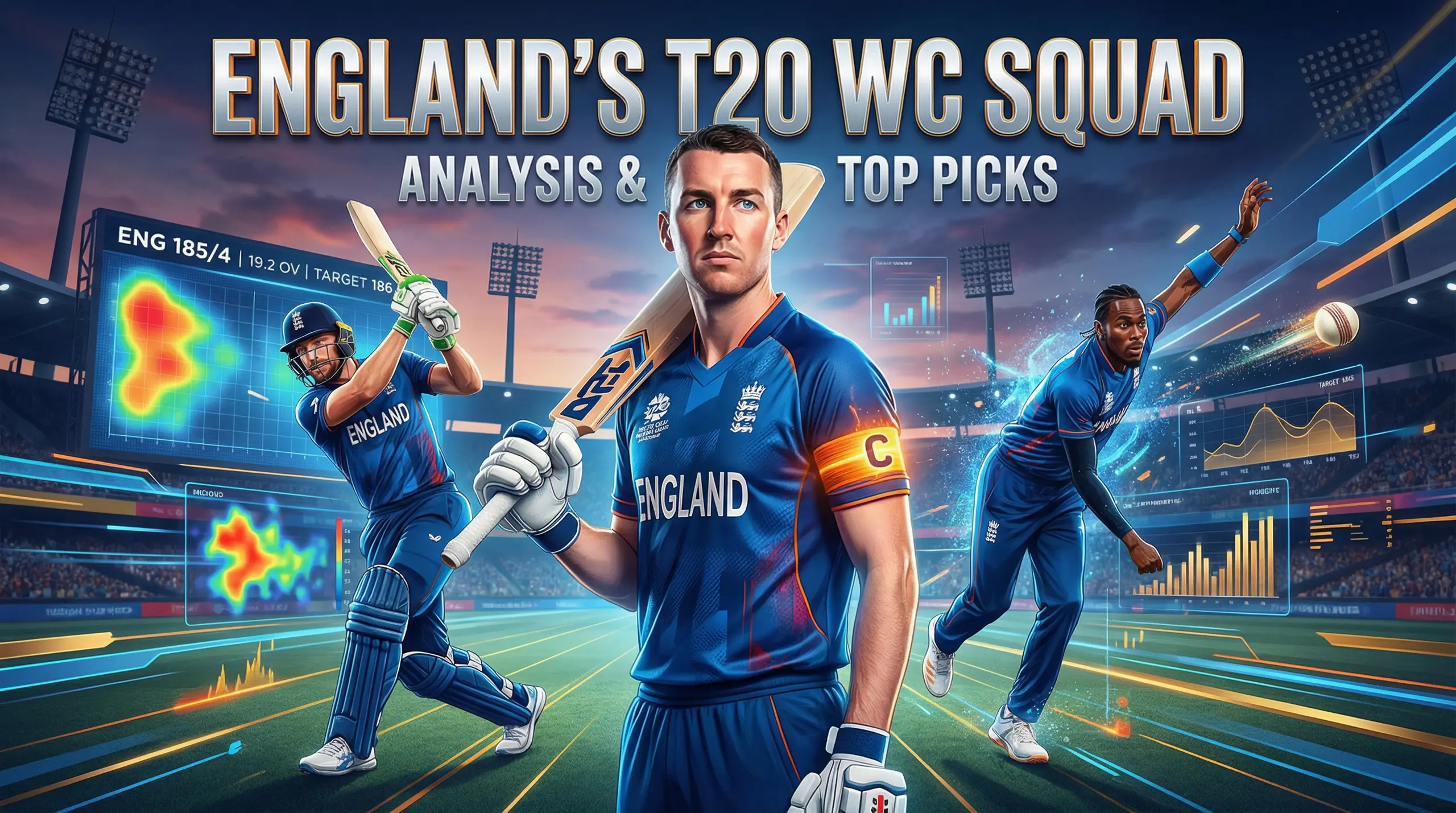 England Announces T20 World Cup Squad – The "Harry Brook Era" Begins!