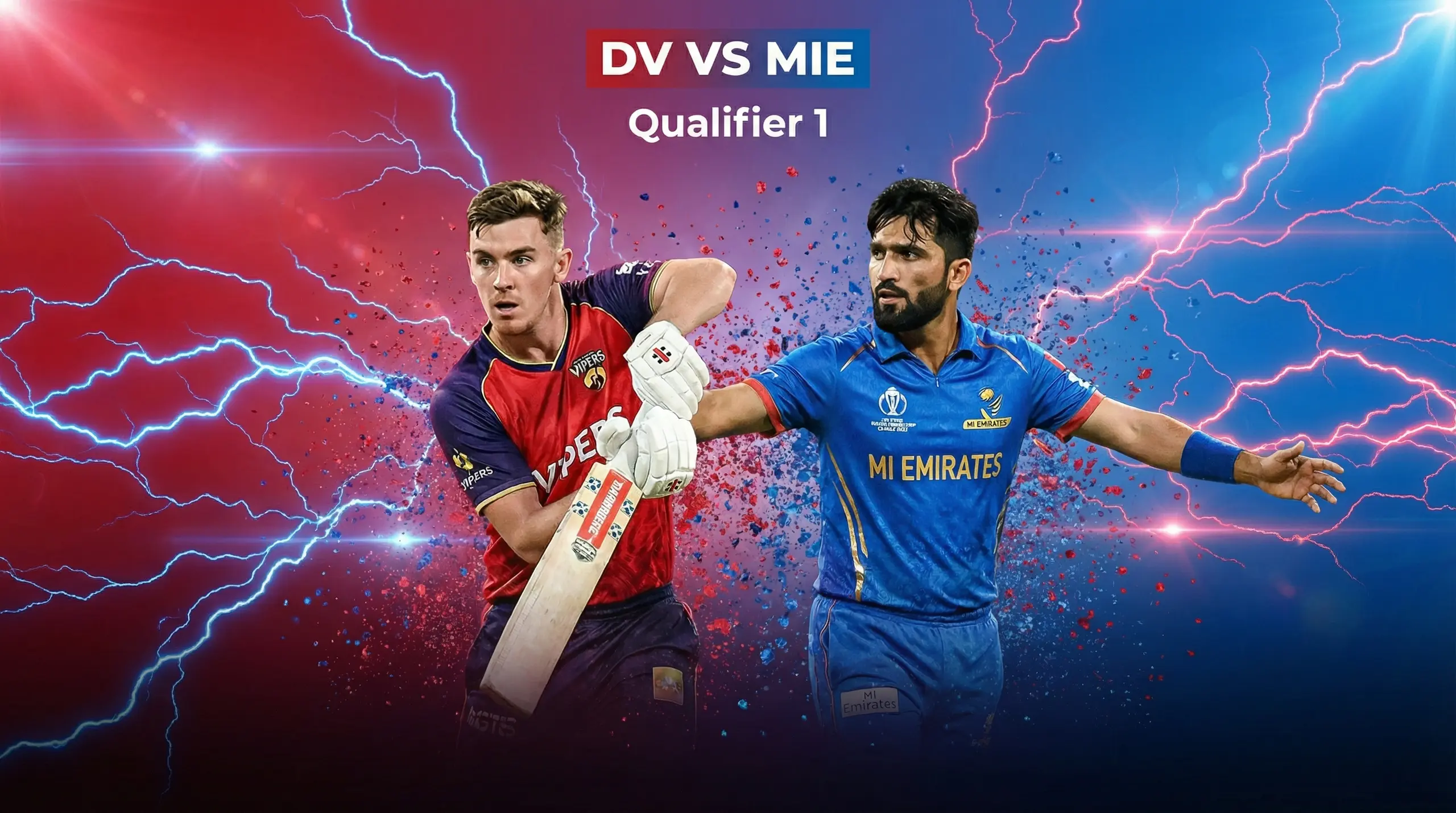 DV vs MIE Qualifier 1 Preview – ILT20 2025 Analysis, Pitch Report, Key Players & Fantasy Strategy