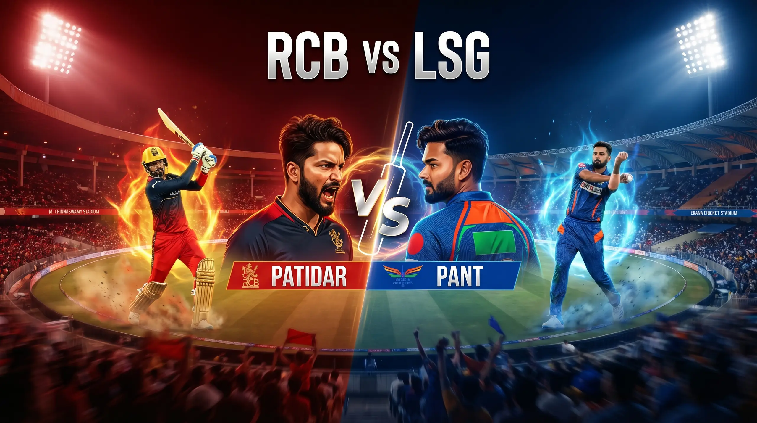 RCB vs LSG IPL 2026 मैच प्रेडिक्शन: आज के मैच का सटीक पूर्वानुमान और फैंटेसी टिप्स 🏏