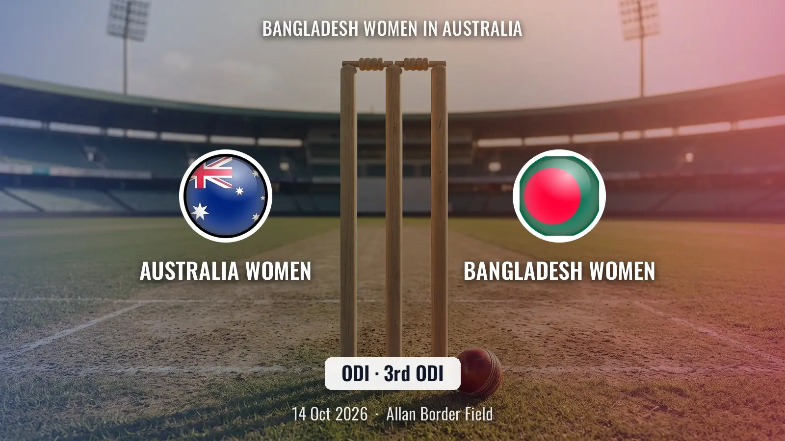 AUS-W vs BAN-W 3rd ODI Dream Team Prediction, Pitch Report & Playing XI