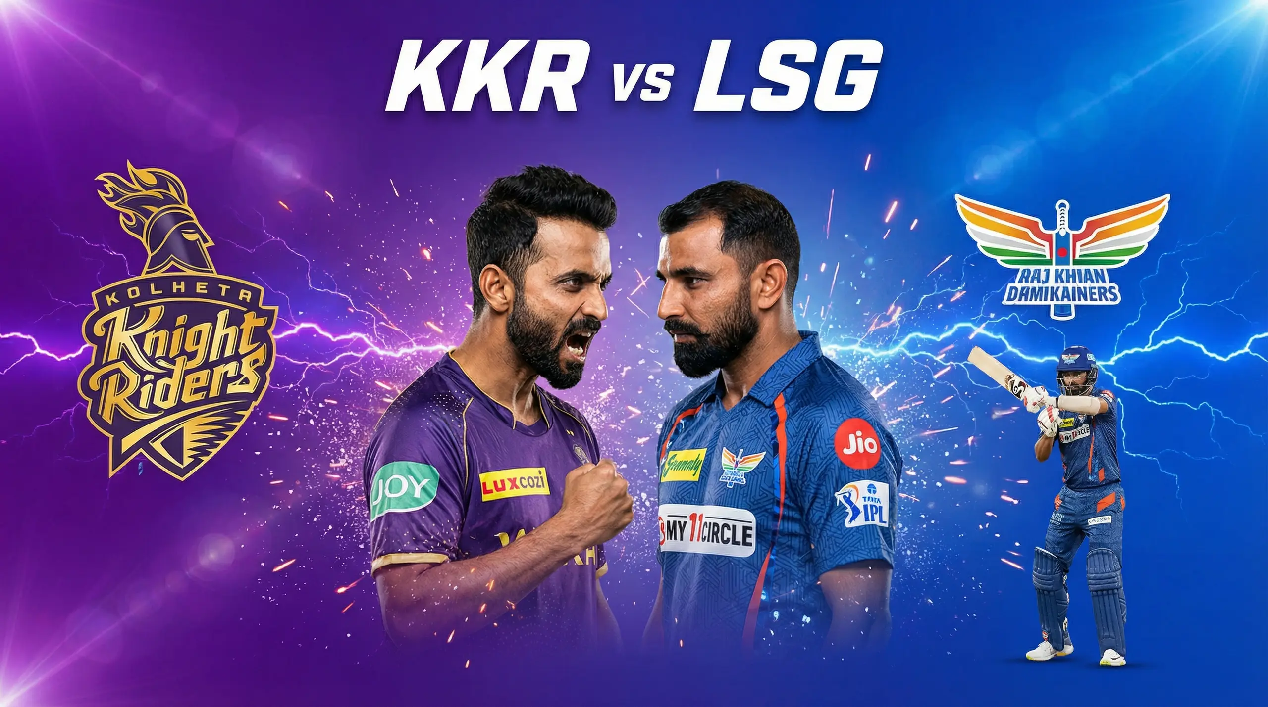 KKR vs LSG IPL 2026 Match Preview: Pitch Report, Playing XI & Fantasy Tips