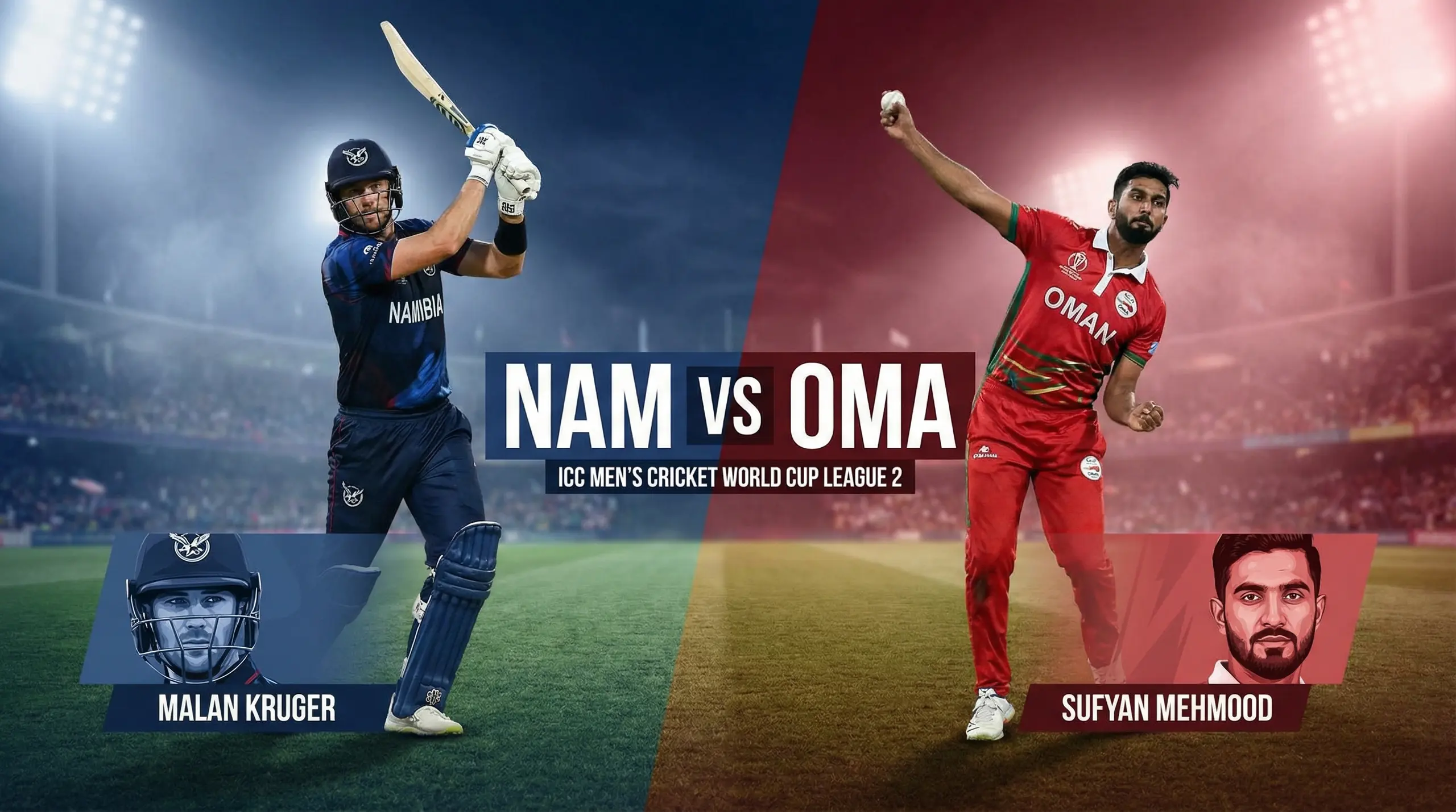 NAM vs OMN Match Preview: Fantasy Strategy, Playing XI & Pitch Report