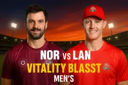 ๐ Northamptonshire vs Lancashire: Vitality Blast Men 2025 Clash โ Form Guide, Player Stats & More